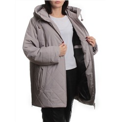 F-804 GRAY BEIGE Куртка демисезонная женская (100 гр. холлофайбер)