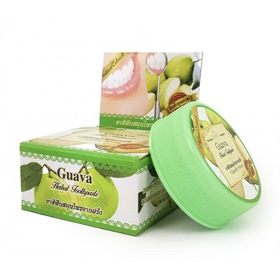 Тайская Травяная Зубная Отбеливающая Паста Rochjana  Гуава натуральная, 30 гр