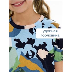 Детское платье "Лето" / Цветы камуфляж