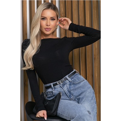 Блуза Грация (черная) Б13047-44М