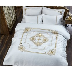 2 сп. Евро Комплект Постельного Белья Cotton Saten Zülal Çift - EcoCotton