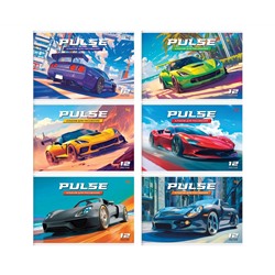 Альбом для рисования 12л., А5, на скрепке BG "Pulse"