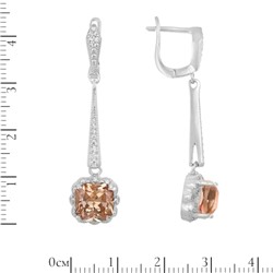 Серьги 'Вива' с фианитами ТГСН.792Ф10