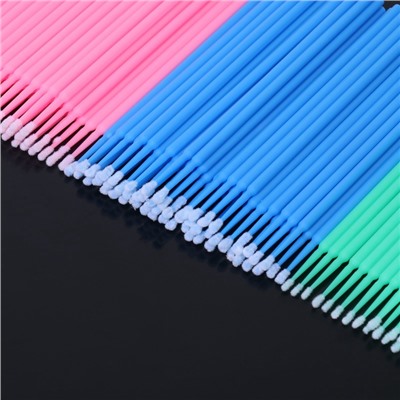 Микробраши для наращивания и ламинирования ресниц, набор - 50 шт., 9.5 см, МИКС