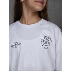 Футболка "Планета" Белый Девочка