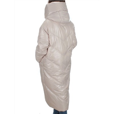 22-203 BEIGE Пальто зимнее женское (200 гр. тинсулейт)