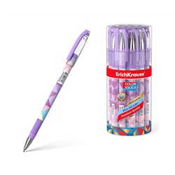 Ручка шариковая ErichKrause ColorTouch Stick Magic Rhombs 0.7, цвет чернил синий
