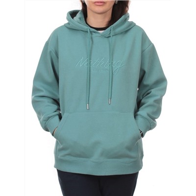 A17 TURQUOISE Толстовка  женская с капюшоном (85% хлопок, 15% полиэстер)