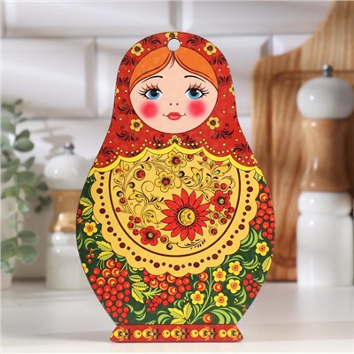Доска разделочная сувенирная «Матрёшка», 14.9×23 см