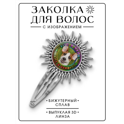 HZG-0367 Заколка Life в кайф