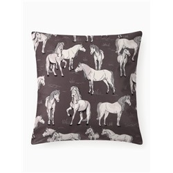 Наволочка декоративная «Этель. Black&White», 40×40 см, велюр