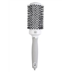 Olivia Garden Термобрашинг для укладки волос / Expert Blowout Grip White & Grey, 45 мм, бело-серый