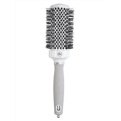 Olivia Garden Термобрашинг для укладки волос / Expert Blowout Grip White & Grey, 45 мм, бело-серый