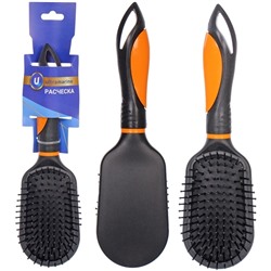 Расческа массажная "Kamila Beauty", трапеция, цвет черный, 23см