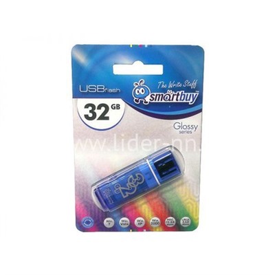 USB Flash  32GB SmartBuy Glossy темно-синий 3.0