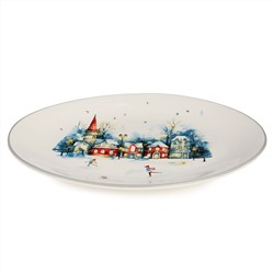 БЛЮДО ОВАЛЬНОЕ AGNESS "С НОВЫМ ГОДОМ!" 31,5*25,5*3 СМ