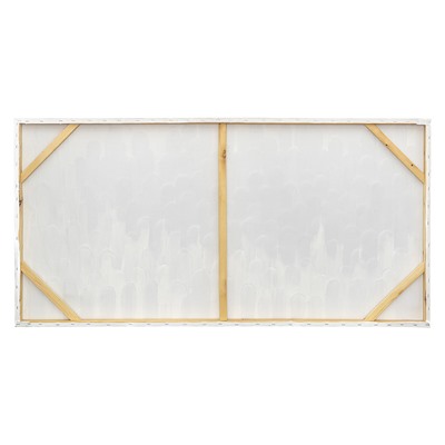 Панно декоративное с ручной росписью By Feel, 140х70 см, черно-белое