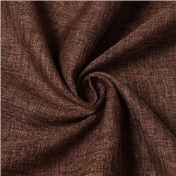 Штора портьерная Этель Natural 130*300 см, цв.коричневый, рогожка/блэкаут, пл. 275 г/м2