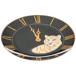 ТАРЕЛКA ЗАКУСОЧНАЯ  LEFARD "TOP STYLE" ЧАСЫ 20,5 СМ СЕРАЯ (КОР=24ШТ.)