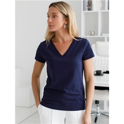 Футболка из премиального хлопка с эластаном