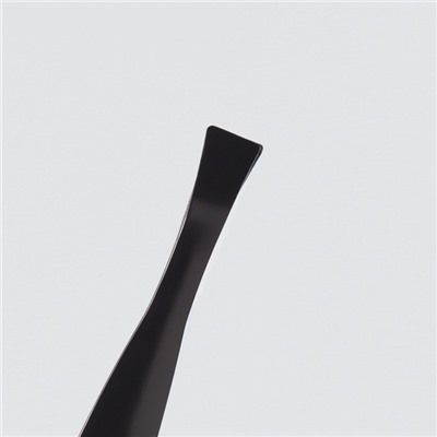 Пинцет прямой, узкий, 8.5 см, чёрный