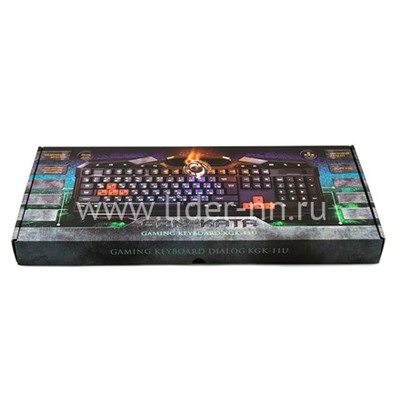 Клавиатура DIALOG проводная игровая Gan-Kata KGK-11U USB (черная)