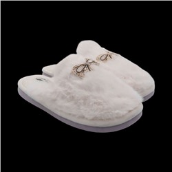 Тапочки меховые 10219 белые