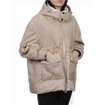 H24-210 BEIGE Куртка демисезонная женская (100 гр. холлофайбер)
