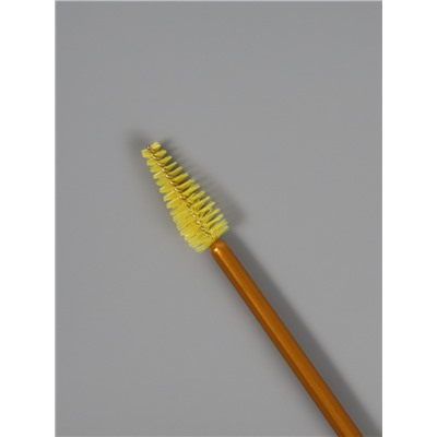 Щёточка для макияжа ресниц и бровей, 2в1, 18.5 см, золотистый