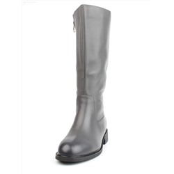 02-FI920-2M DK. GRAY Сапоги зимние женские (натуральная кожа, байка, натуральный мех)