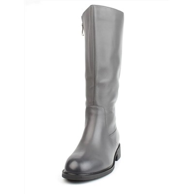 02-FI920-2M DK. GRAY Сапоги зимние женские (натуральная кожа, байка, натуральный мех)