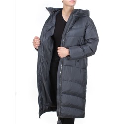9257 DARK GRAY Пальто зимнее женское MELISACITI (200 гр. холлофайбера)