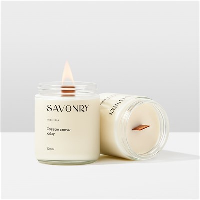 Свеча ароматическая соевая ЮДЗУ, 200мл