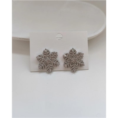 Серьги Снежинки