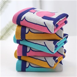 Gauze children's breathable towel, quick dry scarf, with little bears, wholesale