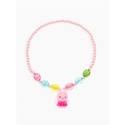 Набор детских украшений Выбражулька «Зайчики», 9 предметов: ободок, 2 резинки, 2 заколки, клипсы, кулон, браслет, кольцо, МИКС