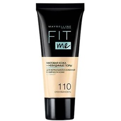 2 Maybelline Тональный крем ФИТ МИ 110 слон. кость