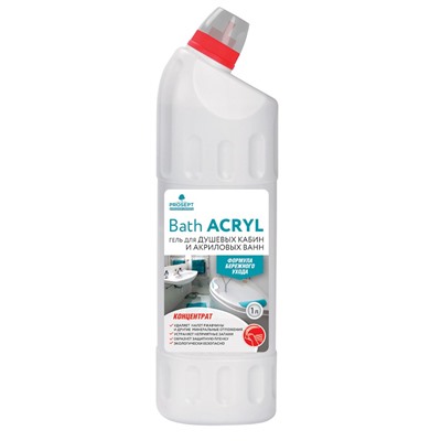 Ср. д/чистки акриловых поверхностей и душевых кабин Bath Acryl 1л