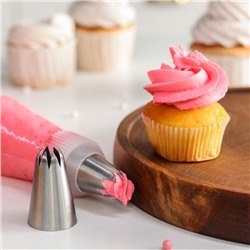 Насадка кондитерская KONFINETTA «Открытая звезда», d=3.4 см, выход 1.6 см, нержавеющая сталь