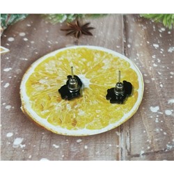 Серьги-гвоздики новогодние