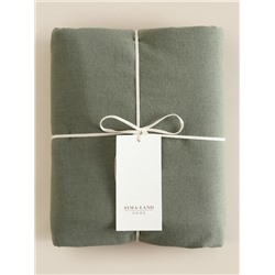 Пододеяльник SL Home Linen collection 150*220 см , цв.зелёный, лён30%/хлопок70%