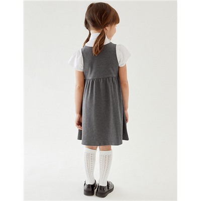 School Girls' Cotton Pinafore (2-12 Yrs)
