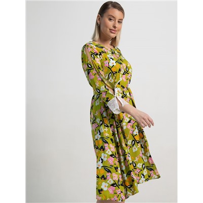 Платье Яна (зеленое) П15634-33М