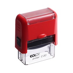 Оснастка для штампа автоматическая COLOP Printer Сompact 20, 38×14 мм, корпус красный