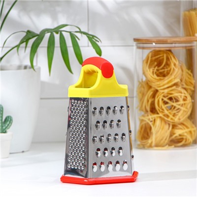 Тёрка шестигранная Доляна «Деревушка», 20×10 см, МИКС