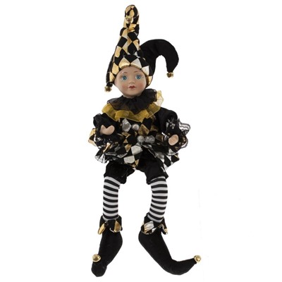 GAEM Игрушка набивная "Клоун" (муз, движ), L15 W13 H45 см (полка 30 см.)