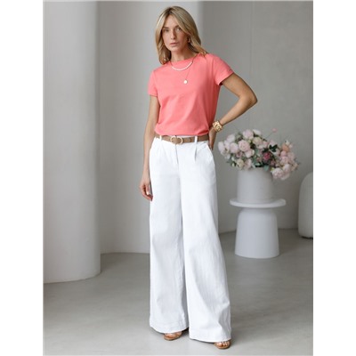 Джинсы из эластичного денима с резинкой на поясе