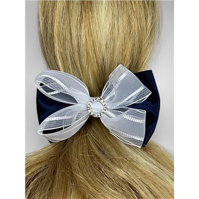 Бантик на эластичной резинке ажурный 6 шт Арт 239/4