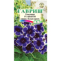 Семена Глоксиния Аванти синяя с белым краем F1, арт.: 3959