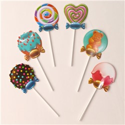 Топпер для торта «Сладости», набор 6 шт.